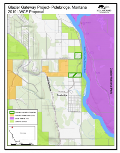 Map showing proposed Glacier Gateway land acquisition