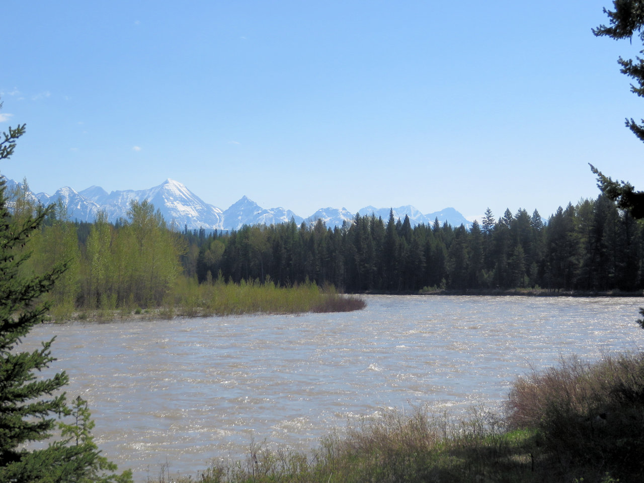 North Fork Flathead River at Ford Landing, May 16, 2018 - by William K. Walker