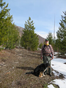 Randy and Numa doing early season cleanup on Tr 381A, March 27, 2022 - W. K. Walker
