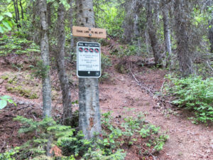 Chain Lakes Trail No 377 trailhead, June 26, 2024 - W. K. Walker